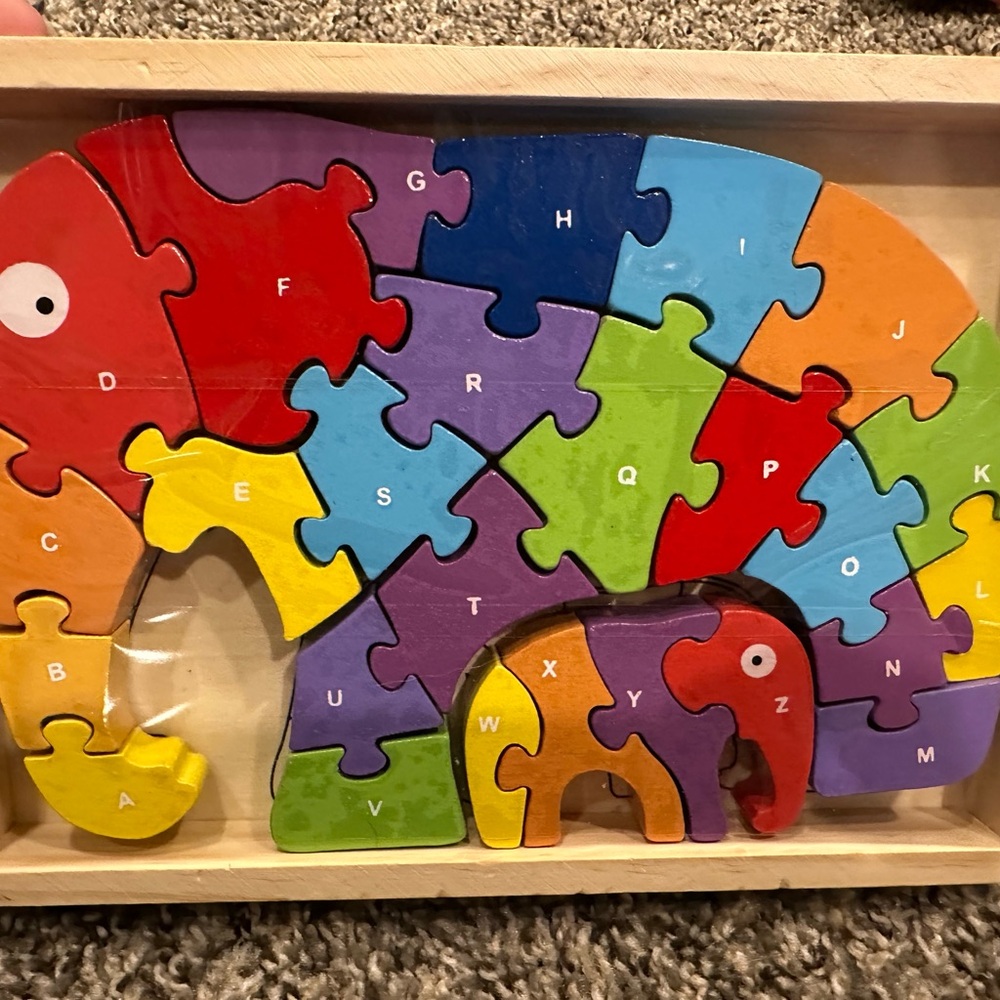 Colorful Elephant Puzzle for Kids
